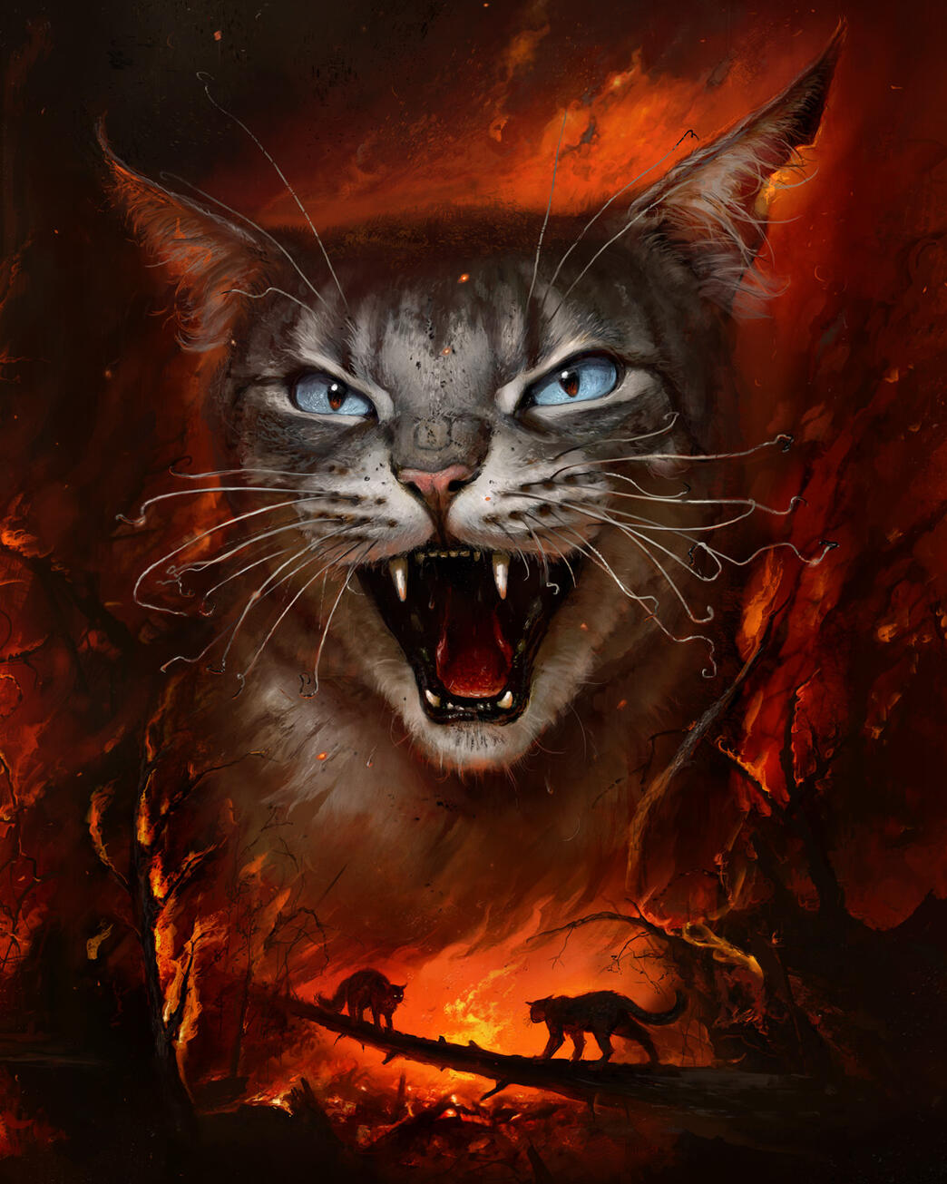 Erin Hunter, Long Shadows - Warrior Cats cover illustration