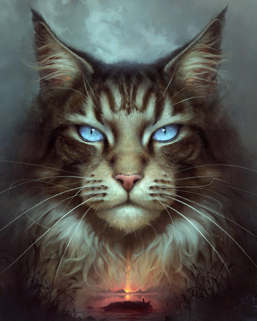 Erin Hunter, Sunset - Warrior Cats cover illustration